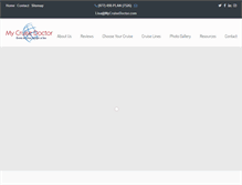 Tablet Screenshot of mycruisedoctor.com